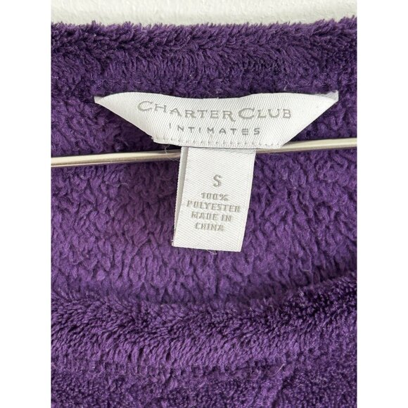 Charter Club Intimates Sweater Womens Size Small Purple Crewneck - Picture 3 of 9